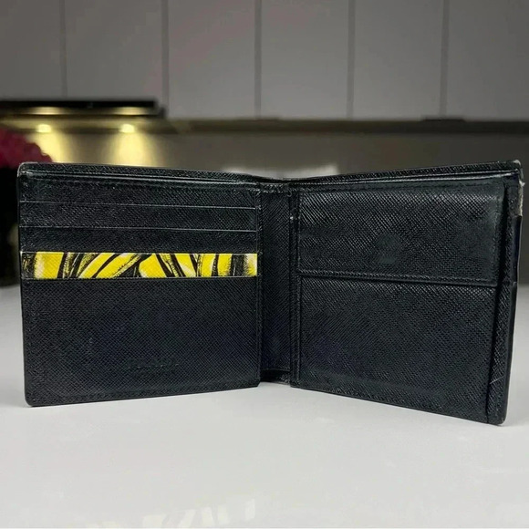Prada Saffiano Banana Bifold Wallet - Picture 3 of 8